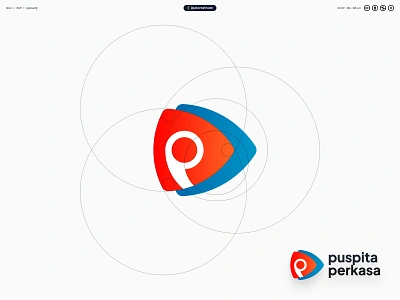 Golden Ratio Logo Design 🪙 branding design dark blue deep sea blue golden ratio inkscape logo logo design orange red salmon fish vector design