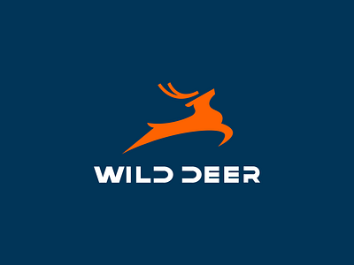 Wild Deer Logo adobe illustrator animal logo brand identity brand logo branding branding design business logo deer logo design graphic design illustration logo ui vector wild logo