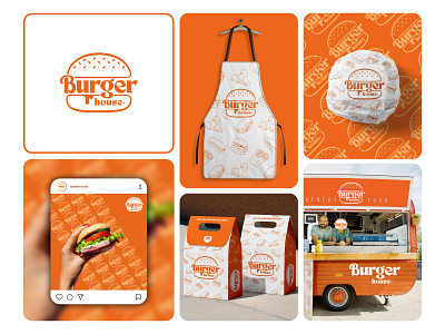 Burger Logo, Restaurant Logo & Brand Identity Design brand identity brand logo branding burger burger logo burger logo design burger packing design graphic design logo logo design logo designer logomark pizza logo restaurand brand identity restaurant logo restaurant logo design street food logo