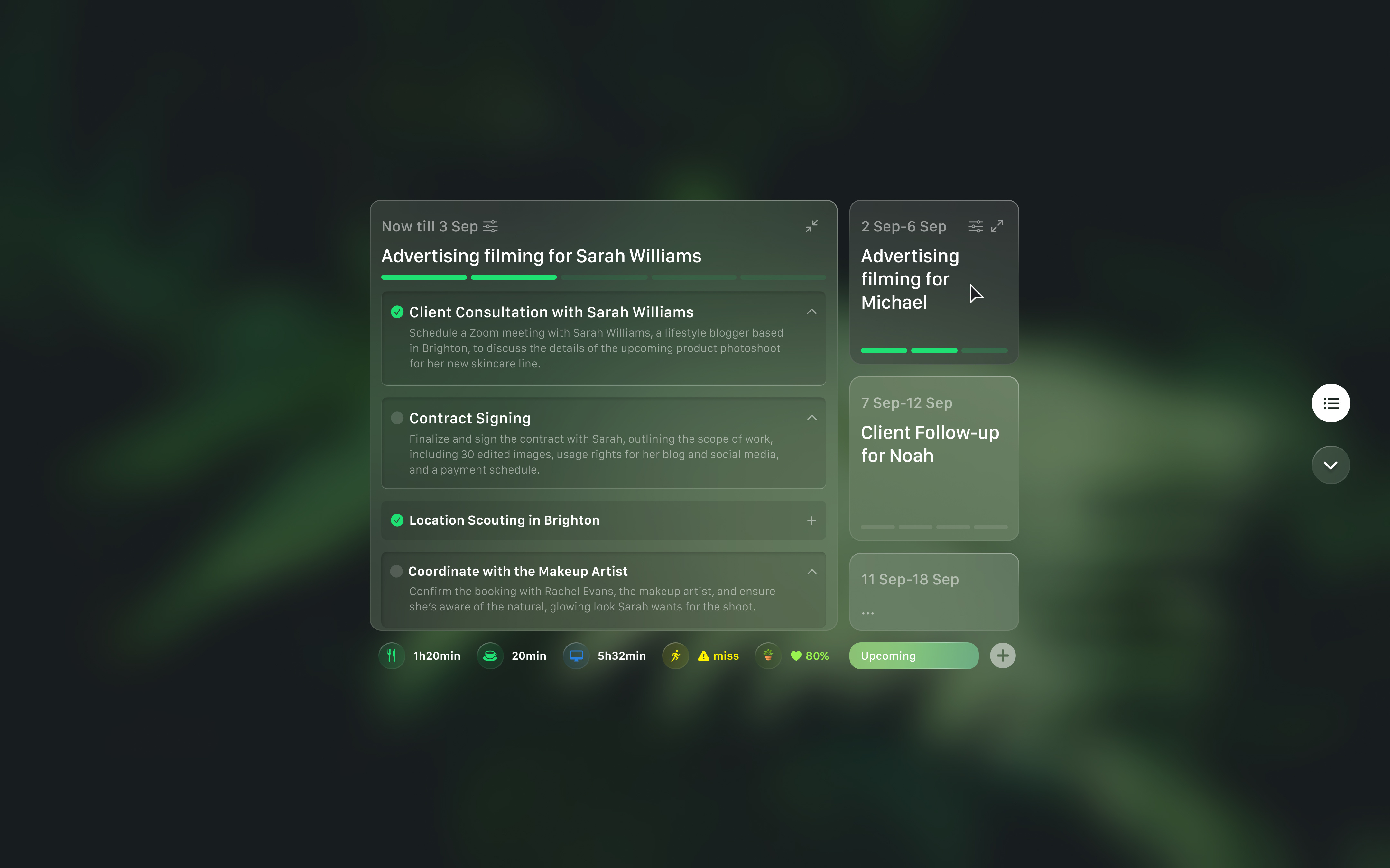 Example of Interaction Design / Visual Design