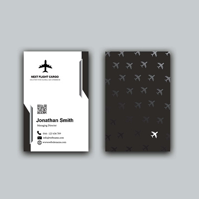 Next Flight Cargo Business Card business card design graphic design