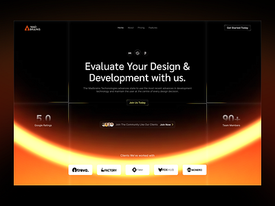 IT Company Landing Page ai animation branding creative design ecommerce graphic design her hero section it company landing page lightning effect showcase trending ui trendy ui web 3 web design webdesign website