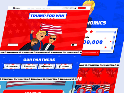 Meme Coin Website base coin crypto meme coin degen design landing page meme meme coin meme coin design meme coin development meme coin landing page meme coin template meme coin website meme design memes token landing page tron trump webdesign