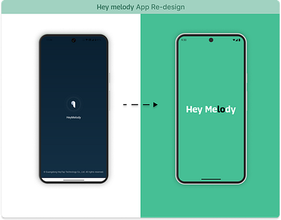 Hey Melody app Re-design android ui ux