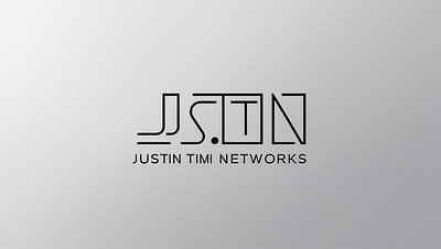 Minimalist Logo Design for Justin Time Networks logo