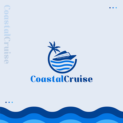 Coastal Cruise Icon Logo Design brand identity branding creative design design logo graphic graphic design icon illustration logo logo design logo inspiration logo maker logo mark logos logotype minimal minimalist modern unique