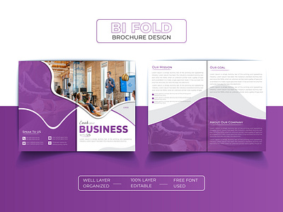 Modern Business Bifold Brochure Design Template a4 a4 brochure bifold bifold brochure brochure brochure design brochure template business business brochure corporate corporate brochure design graphic designer marketing modern modern brochure print print design professional template