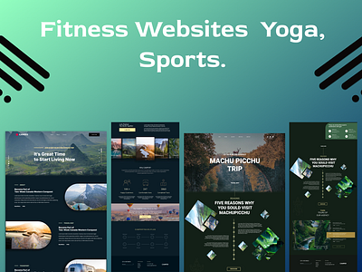 Fitness Website Landingpages 3d animation branding design figmalandingpages graphic design landingpages logo motion graphics ui uiux