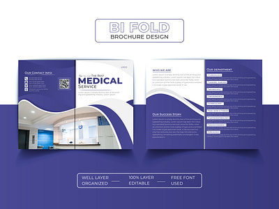 Creative Medical Bifold Brochure Design Template a4 a4 brochure bifold bifold brochure brochure brochure design brochure template clinic creative creative brochure graphic designer healthcare healthcare brochure hospital marketing medical medical brochure print print design template