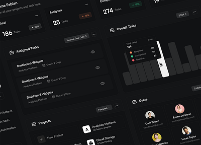 Dark Cards card dashboard design product design ui uiux web