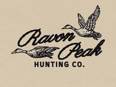 Ravon Peak Hunting Co. adventure adventure brand adventure design brand branding custom logo hand drawn hand drawn design hunting hunting logo nature style outdoor adventure outdoor gear vintage vintage design vintage illustration wild wild adventure wilderness brand wilderness branding