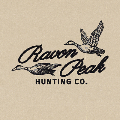 Ravon Peak Hunting Co. adventure adventure brand adventure design brand branding custom logo hand drawn hand drawn design hunting hunting logo nature style outdoor adventure outdoor gear vintage vintage design vintage illustration wild wild adventure wilderness brand wilderness branding