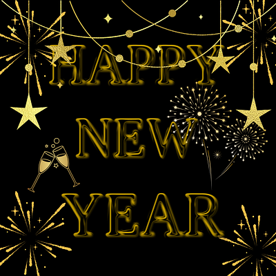 Happy New Year design graphic design happy new year social media