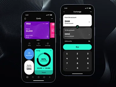 Financial Mobile iOS App app branding design graphic design illustration logo typography ui ux vector