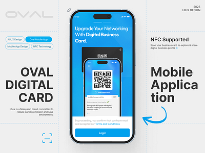 Oval Digital Business Profile - Mobile App 3d animation best app design 2025 branding design design trends digital card digital identity graphic design linktree logo minimal motion graphics oval splash screen tapni typography ui ui design vector