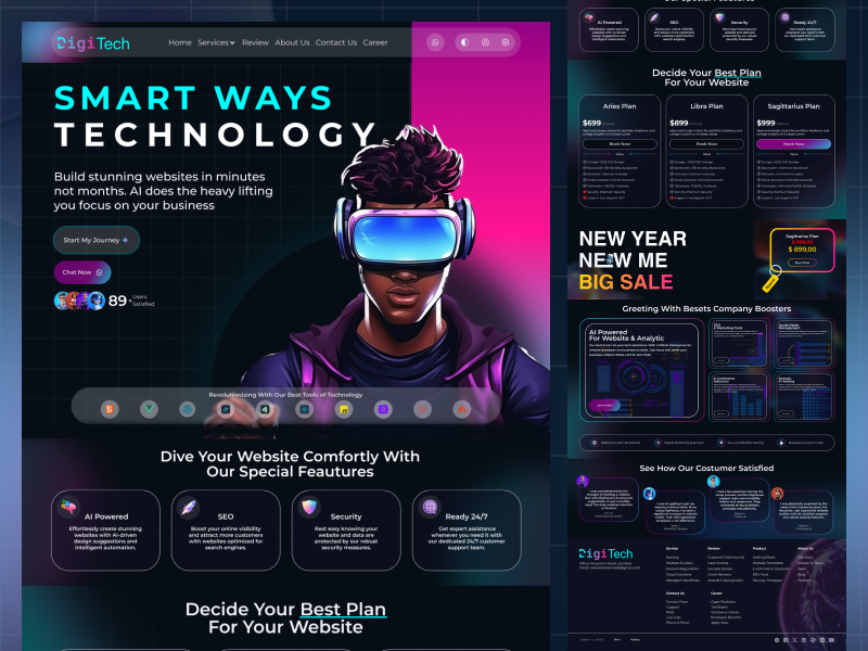 Example of Digitech   Housting House Web Desig