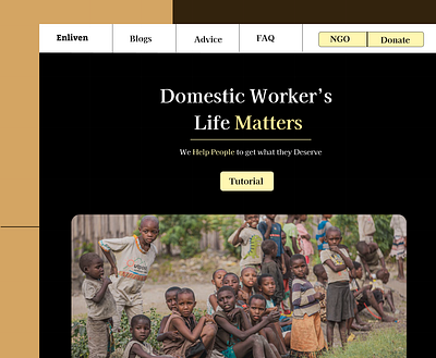 Domestic worker legal help website ui