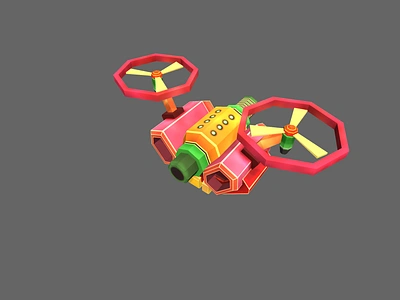 Gears And Guns Drone 2 graphic design