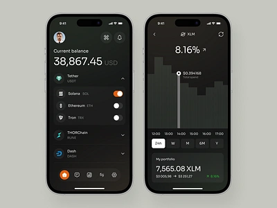 Crypto Wallet Mobile App app app design app interfaces best app design best ui crypto crypto wallet app design mobile mobile app design mobile app ui mobile ui mobile ui design mobile ux modern app ui ui ui design ui ux design ux