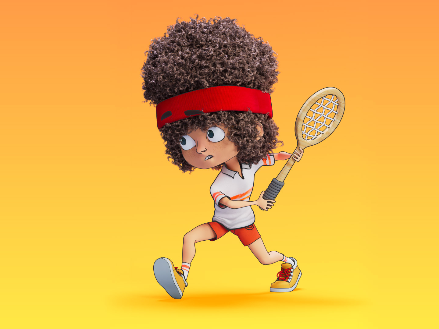 you cannot be serious 3d animation c4d cartoon character court design graphic design illustration john mcenroe motion graphics racket tennis
