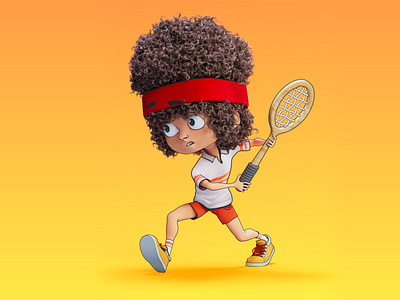you cannot be serious 3d animation c4d cartoon character court design graphic design illustration john mcenroe motion graphics racket tennis