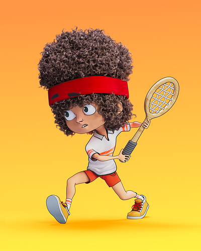 you cannot be serious 3d animation c4d cartoon character court design graphic design illustration john mcenroe motion graphics racket tennis