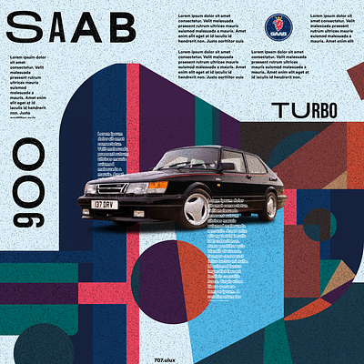 SAAB 900 Turbo branding design graphic design illustration ui