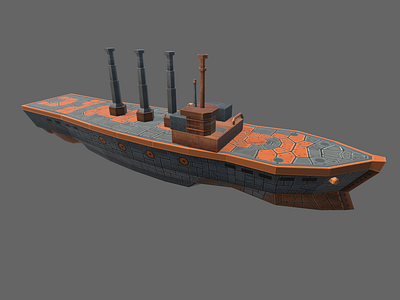 SteamPunk Ship - 1 graphic design