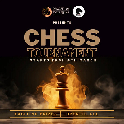 Social media post for chess competition branding creativity graphic design social meadia post