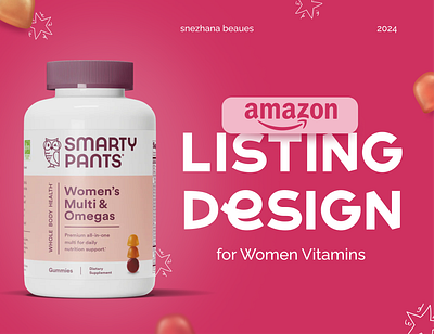 Amazon Listing Images | A+ Content | Women Vitamins | Supplement a content a content design amazon amazon ebc amazon listing amazon product brand identity brand story amazon branding branding design ebc enhanced brand content graphic design infographics listing images storefront