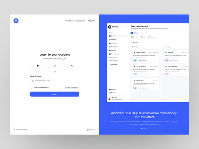 Alacktem Login Page dashboard dashboard ui design product design sass sass product task task dashboard team ui