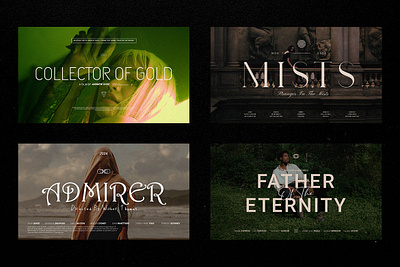 Movie Titles V.3 design pixflow title typography