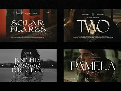 Movie Titles V.3 design pixflow title typography