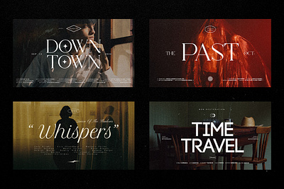 Movie Titles V.3 design pixflow title typography