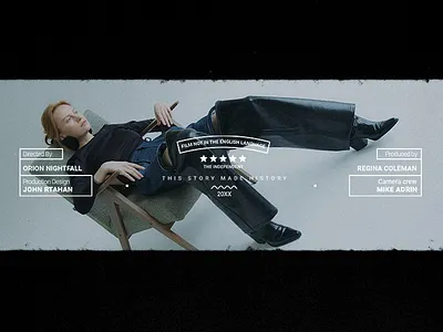 Film End Credits V.2 branding design pixflow title typography