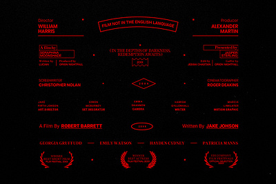 Film End Credits V.2 design pixflow title typography