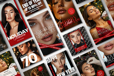 Holidays Instagram Medspa Templates branding kit instagram aesthetics instagram bundle instagram carousel instagram content instagram medspa templates instagram post instagram story social media bundle social media canva social media kit social media mockups social media pack social media strategy social media template templates for canva templates for instagram templates posts templates stories