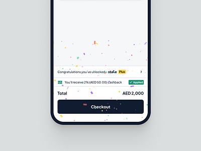 Unlock Tier on Checkout animation app design exploration ui ux visual