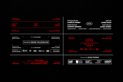 Film End Credits V.1 branding design pixflow title typography