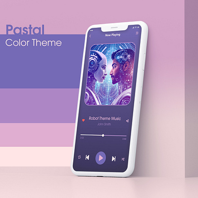 Theme Design - Music App design graphic design illustration mobile prototype themedeisgn ui ux