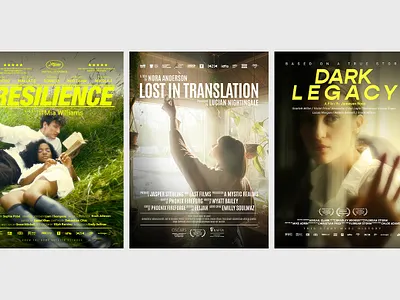 Dream Effect Posters design pixflow title typography