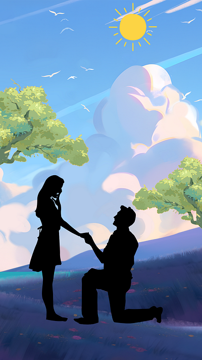 Couple Anime Cool illustration couple illustration graphic design