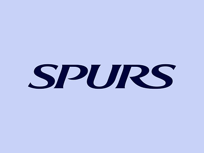 SPURS Logo Design blue boldfont brand brand identity branding design graphic graphic design layout lettering logo logo design logo designer mark modern logo text texting typing typography word