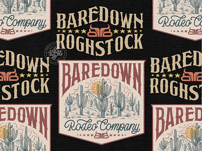 Baredown Rodeo Co. branding company brand logo company branding company logo graphic design illustration logo typeface