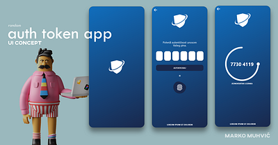 authentication token app concept