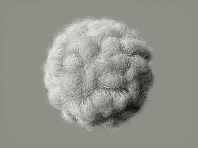 cat wool 3d ball cat circle sim simulation wool