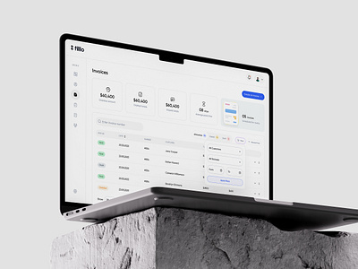 Money Management - SaaS Dashboard Invoices admin pannel bill billing dashboard design filllo filllodesign invoice management payments uiux web design webapp design website