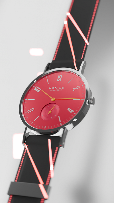 NOMOS Watch - Pink Face 3d 3d design blender product product design