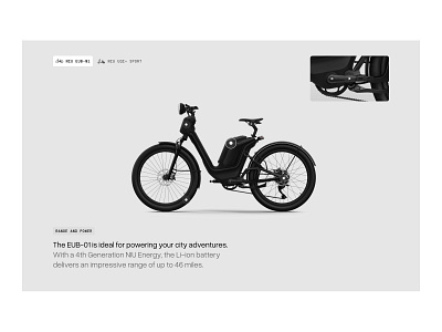 electric bikes ecommerce / tech spec bike bikes design ecommerce flat landingpage modern section select shop spec store tech ui ui design ux video website