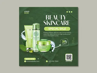 Beauty Product Social Media Post adobeillustrator beautyproducts branding design designmatters graphic design marketing postdesign socialmediapost